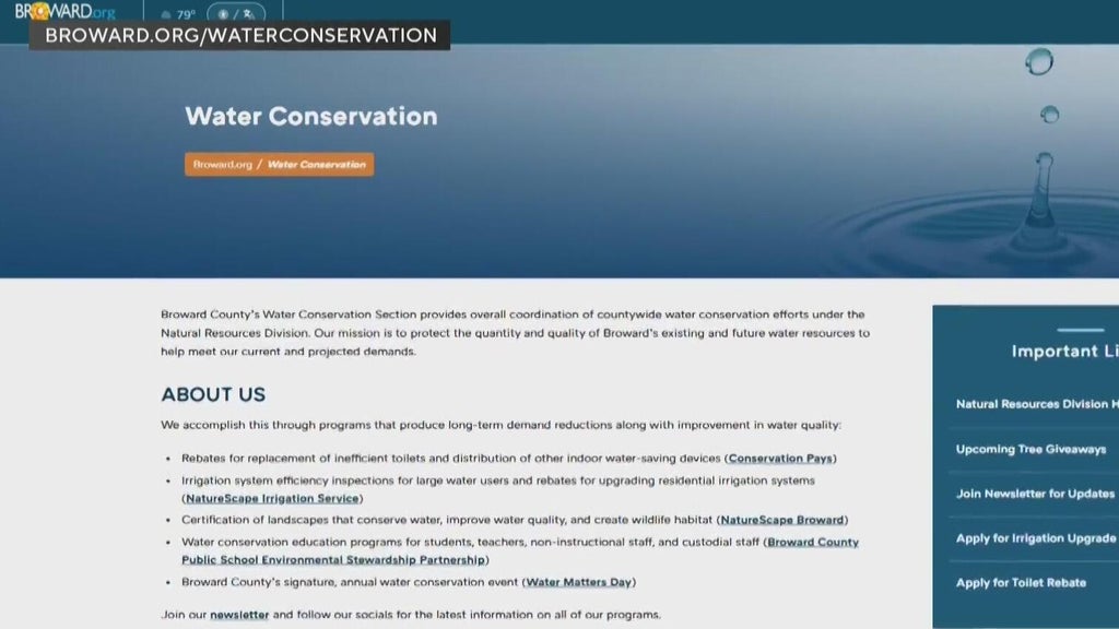 Miami-Dade, Broward prioritizing water conservation by offering rebates, free products — CBS Miami, Parkland Real Estate news
