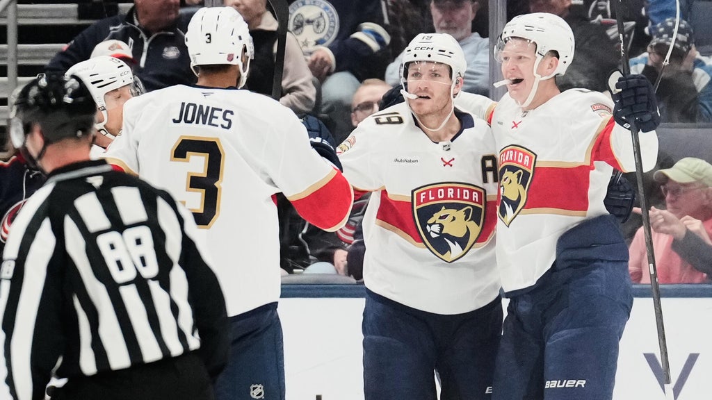 Brady Tkachuk's hat trick, Matthew Tkachuk's five assists lead Panthers past Blue Jackets 7-3 — CBS Miami, Parkland Real Estate news