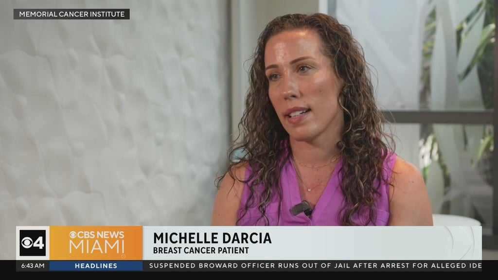 Mom diagnosed with breast cancer despite having no symptoms shares warning — CBS Miami, Parkland Health news