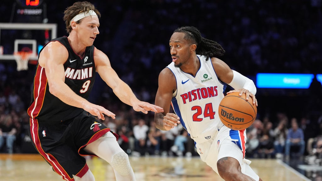 Giannis Antetokounmpo's 36 points not enough as Pistons beat Heat 128-111 to send Miami to 0-2 start — CBS Miami, Parkland Business news