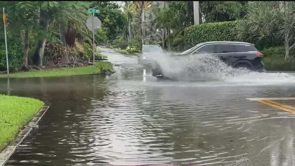 Heavy rain causes street flooding across parts of South Florida — CBS Miami, Parkland Community news