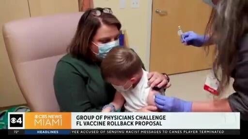 Florida doctors challenge state’s plan to roll back vaccine requirements — CBS Miami, Parkland Health news