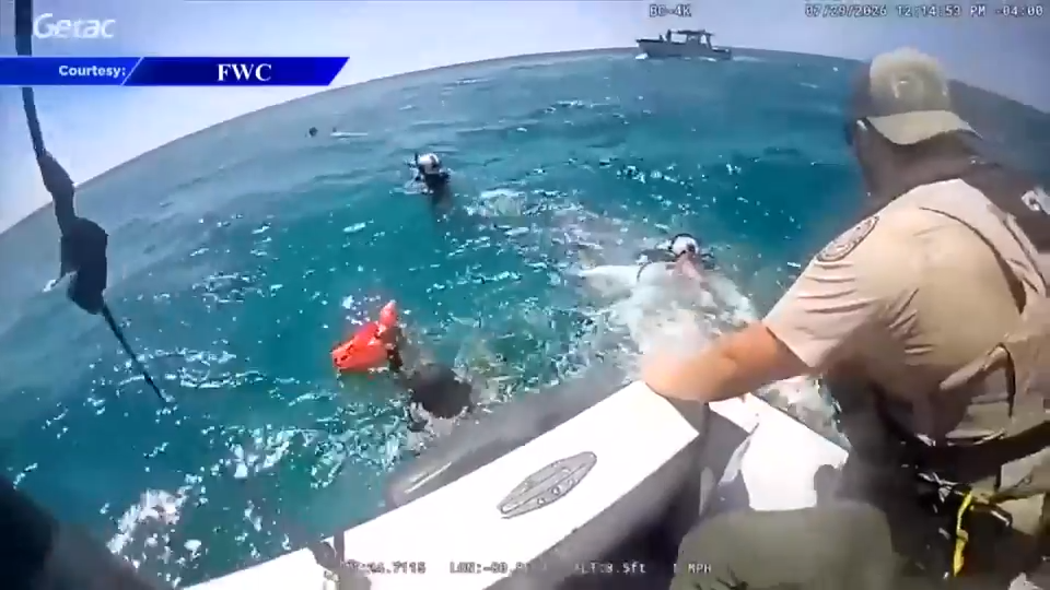 FWC, federal officials rescue 3 divers from rough waters off Duck Key — WSVN 7 Local News