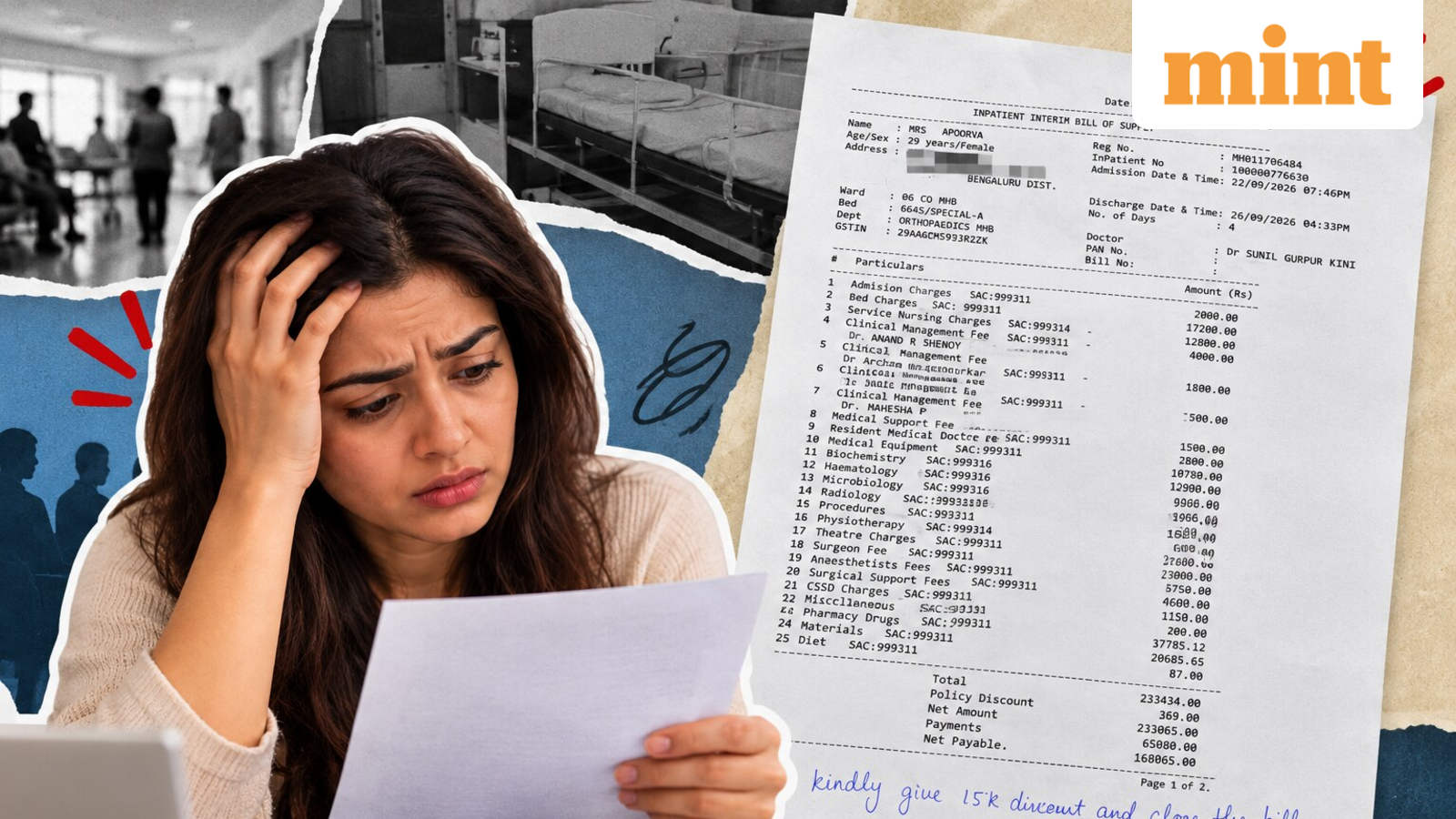 ₹2.33 lakh hospital bill despite alleged service failures: What rights do patients' have? — Mint India